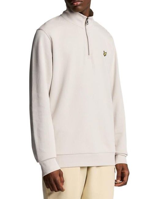 Lyle & Scott Natural Loopback Quarter Zip Sweat for men