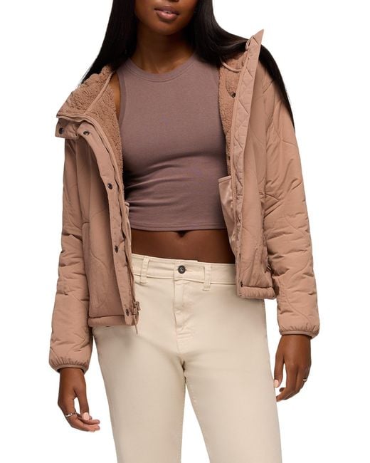 Prana Brown Encinitas Quilted Jacket