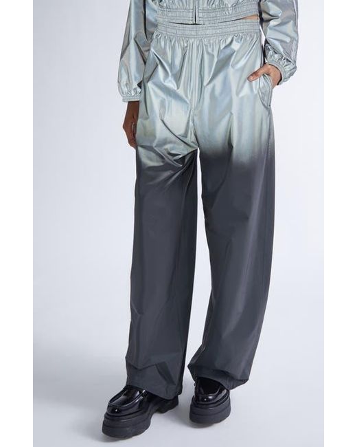 Alexander Wang Gray Gradient Reflective Track Pants