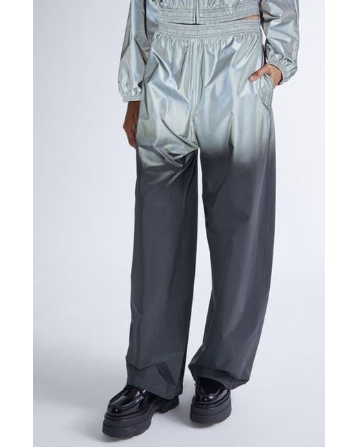 Alexander Wang Gray Gradient Reflective Track Pants