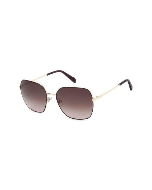 Fossil Multicolor 59Mm Square Sunglasses