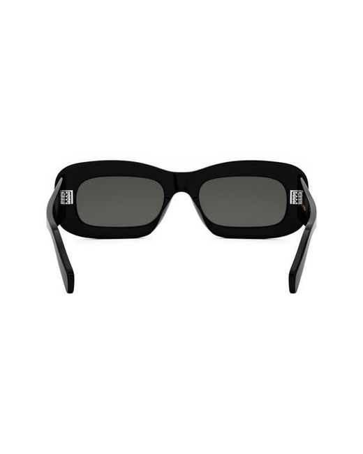 Céline Black 53Mm 3Dots Rectangular Sunglasses