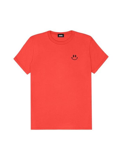 Alix Red Smile Face Tee