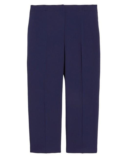 Kasper Blue Elastic Back Pants