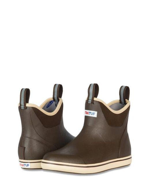XtraTuf Brown 6-Inch Ankle Deck Boot for men