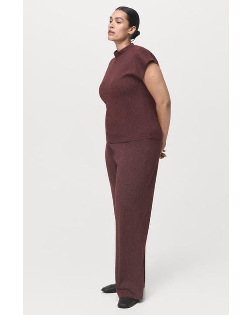 Mango Red Knit Pants