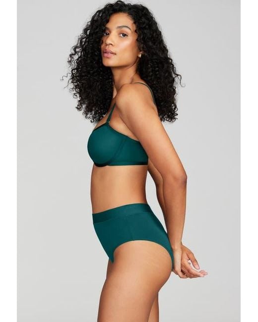 CUUP Green The Balconette Mesh Underwire Bra