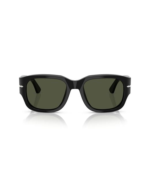 Persol Green 52Mm Square Sunglasses