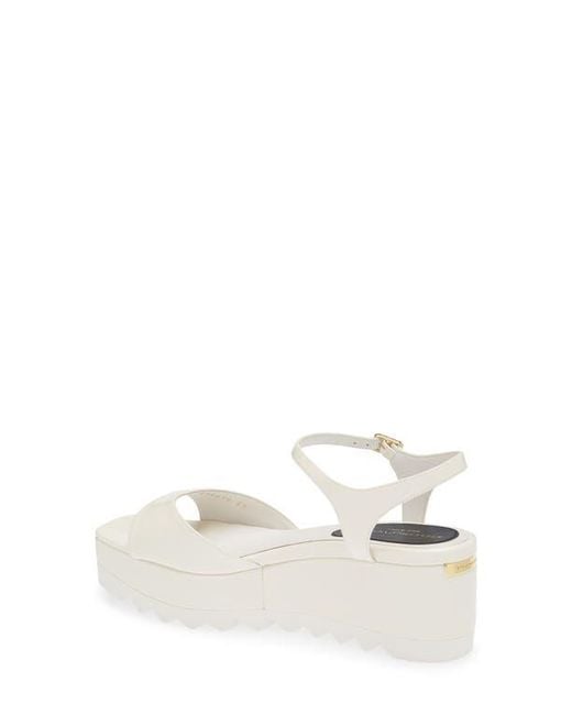 Stella McCartney White Elyse Platform Sandal