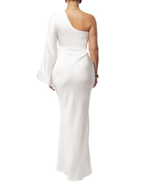 off white black dress Eva | Black & White Bardot Bow Detail Maxi Dress With Thigh Split
