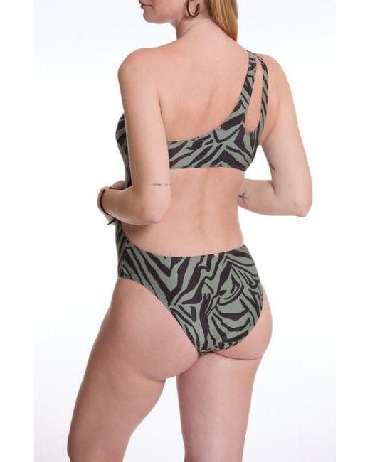 Cache Coeur Gray Safari Maternity Trikini