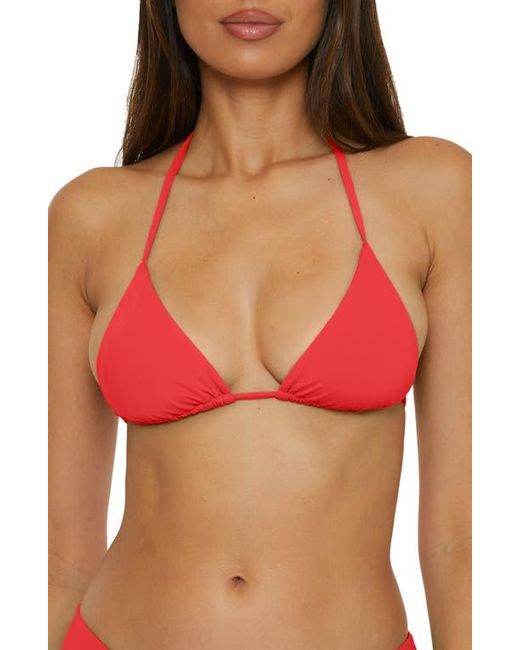 Becca Red 'Color Code' Triangle Bikini Top