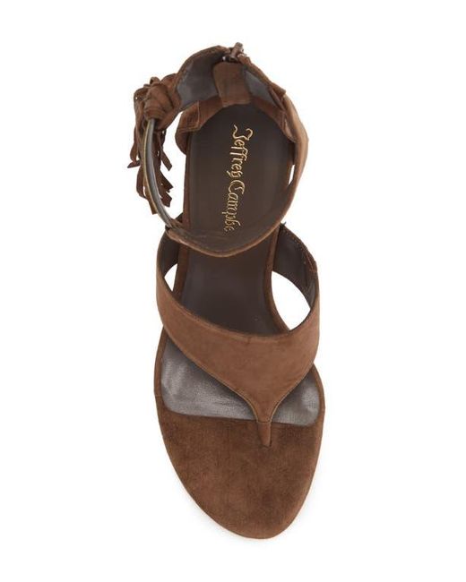 Jeffrey Campbell Brown I Dare U Ankle Cuff Sandal