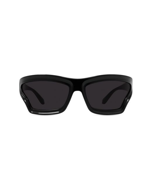 Loewe Black X Paula's Ibiza 70mm Oversize Mask Sunglasses