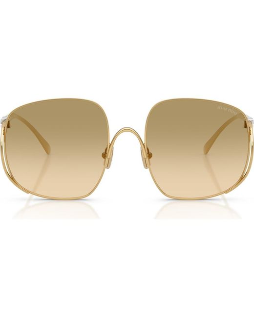 Miu Miu Natural Mu A57S 57Mm Gradient Square Sunglasses