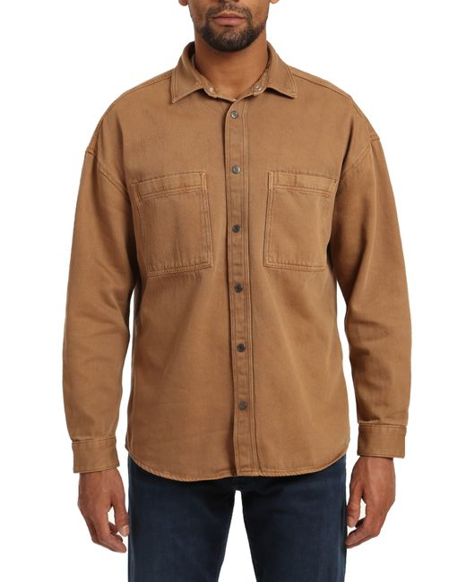 Mavi Brown Stefan Oversize Denim Shirt Jacket for men