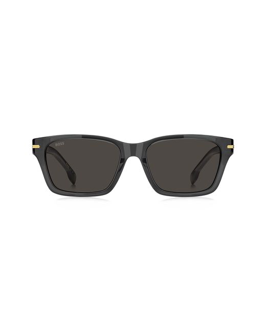 Boss Multicolor 56Mm Rectangular Sunglasses for men