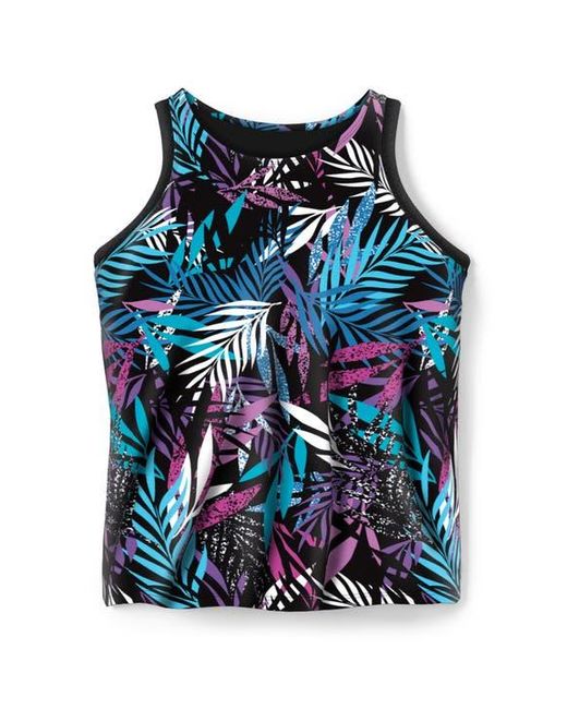 Swim 365 Blue Longer-Length Racerback Tankini Top