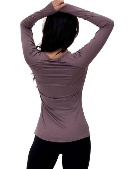 Rebody Active Purple Citizen Compression Long Sleeve Top