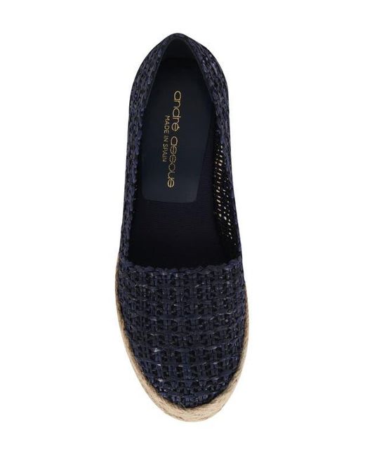 Andre Assous Blue Patti Espadrille Wedge