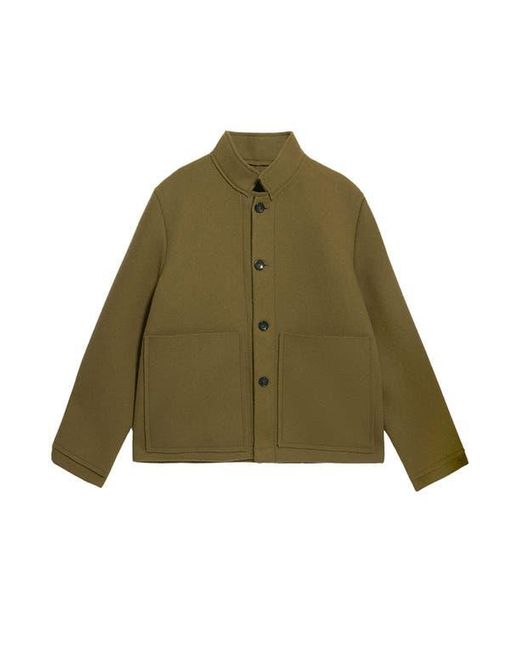 Fortela Green Miller Short Virgin Wool Jacket for men