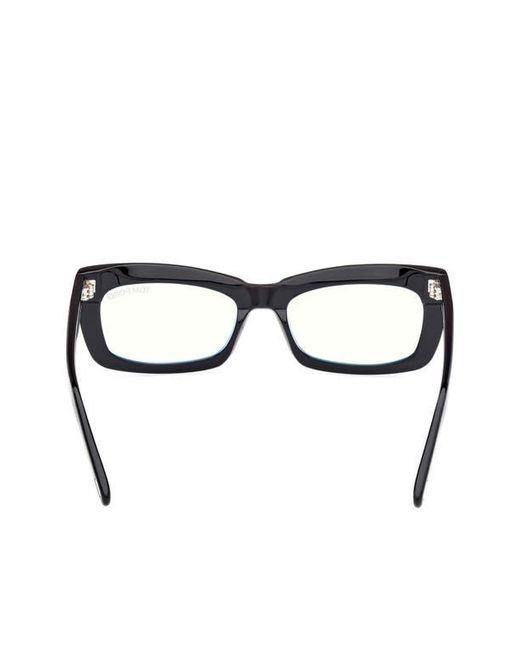 Tom Ford Brown 55Mm Rectangular Light Blocking Glasses