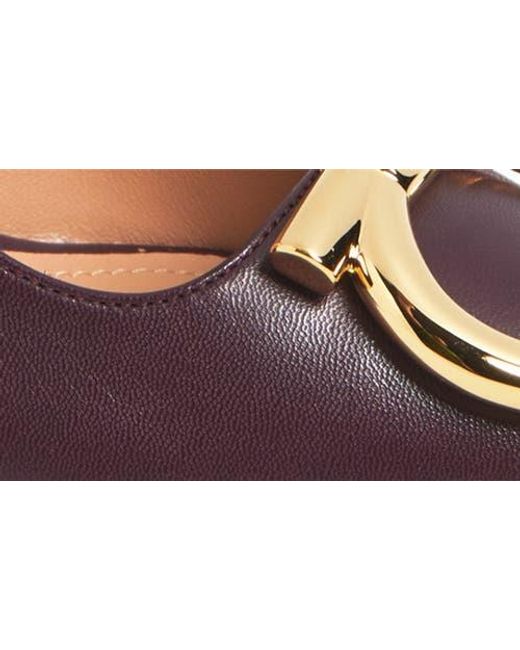 Ferragamo Brown Sara Pointed Toe Slingback Pump