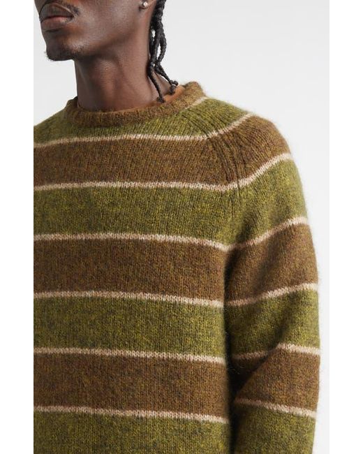 Stockholm Surfboard Club Stripe Ragaln Sleeve Mohair & Wool Blend