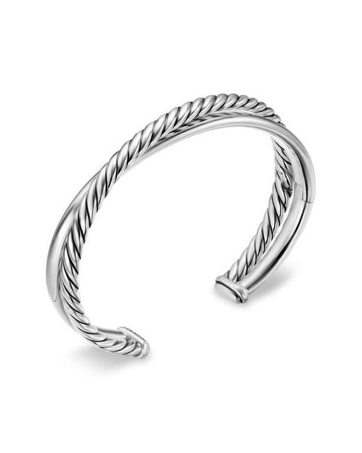 David Yurman Metallic Crossover Two Row Cuff Bracelet