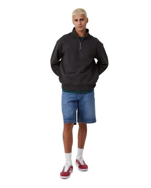 Cotton On Blue 1/4 Zip Fleece for men