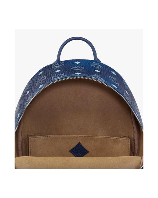 MCM Blue Stark Side Studs Backpack for men