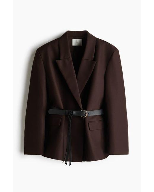 H&M Black Belted Blazer