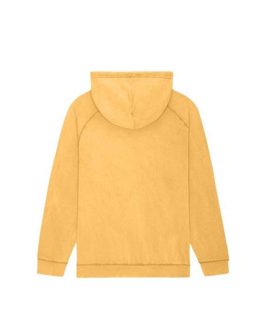 Alix Yellow Alien Midweight Mineral Washed Hoodie for men