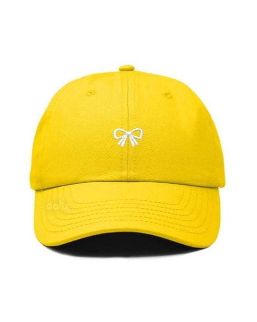 Alix Yellow Bow Dad Cap