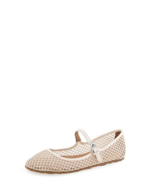 Aerosoles White Peggy Mary Jane Mesh Flat