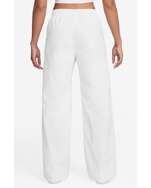 Nike White Sportswear Everything Wovens Mid-Rise Open-Hem Pants