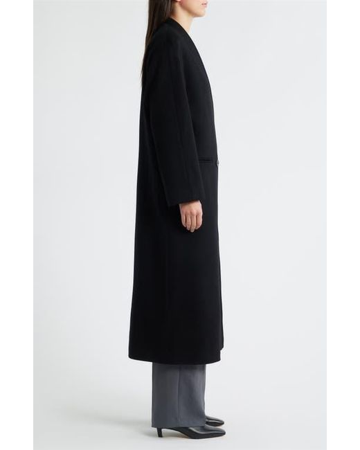 Fleurette Black Layla Double Breasted Wool Coat