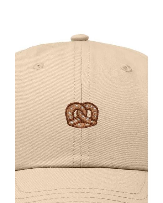 Alix White Pretzel Dad Cap