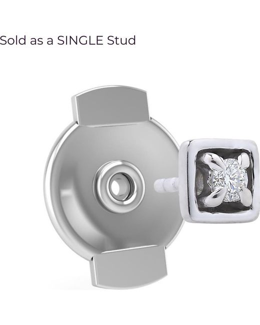 Seed2Stone Metallic Edgy Back-Off Stud