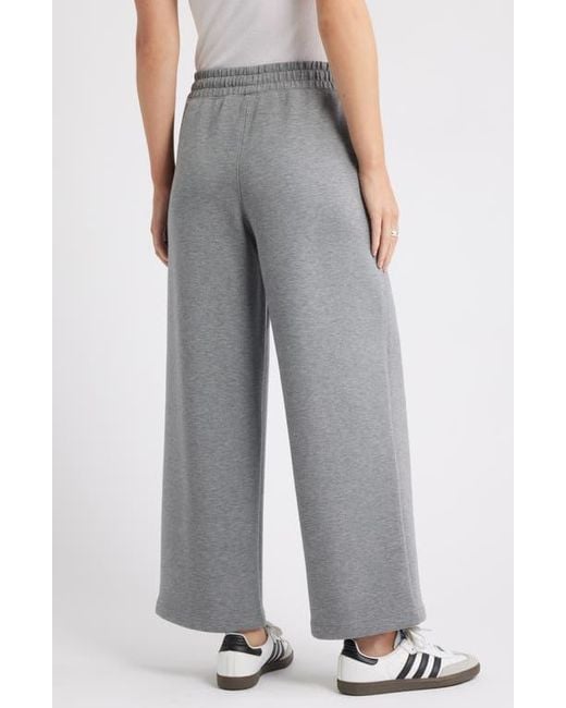 Caslon Gray Patch Pocket Pull-On Relaxed Ankle Straight Leg Pants