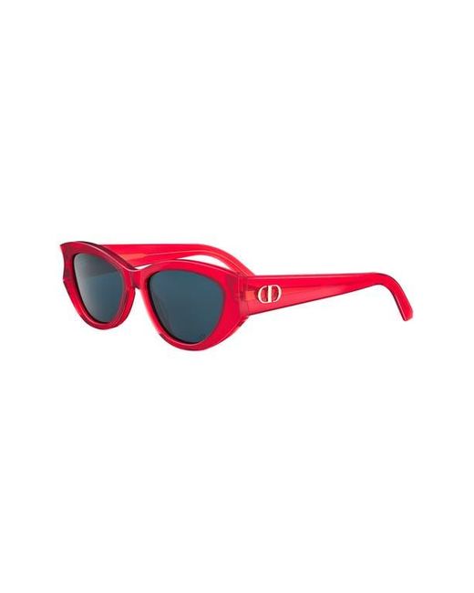 Dior Glow B1I 53Mm Cat Eye Sunglasses in Red | Lyst display picture 1