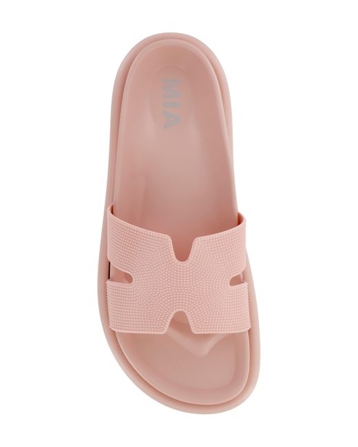 MIA Pink Bertini Slide Sandal