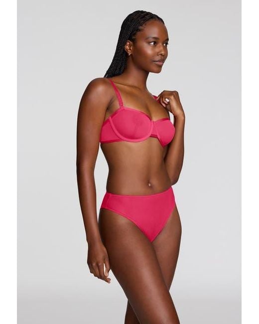 CUUP Pink The Balconette Mesh Underwire Bra