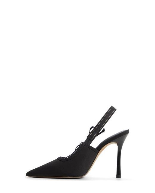 ALDO Black Hennie Slingback Pointed Toe Pump