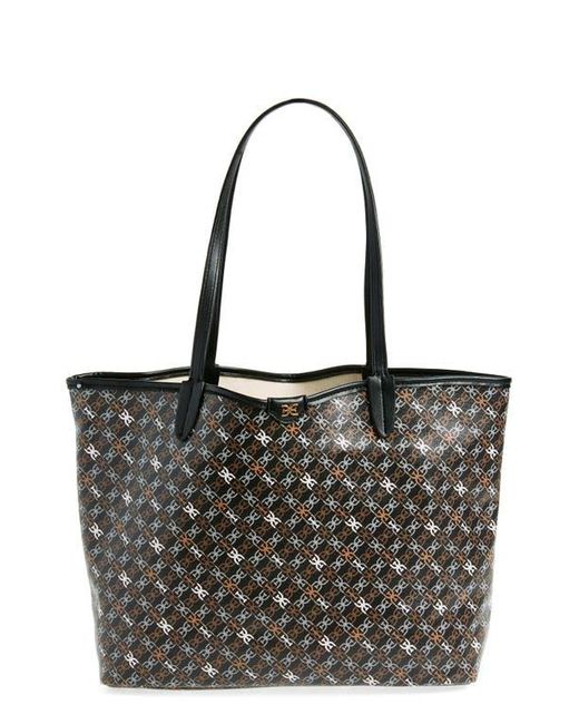 Sam Edelman Black Medium Harper Monogram Shopper Tote