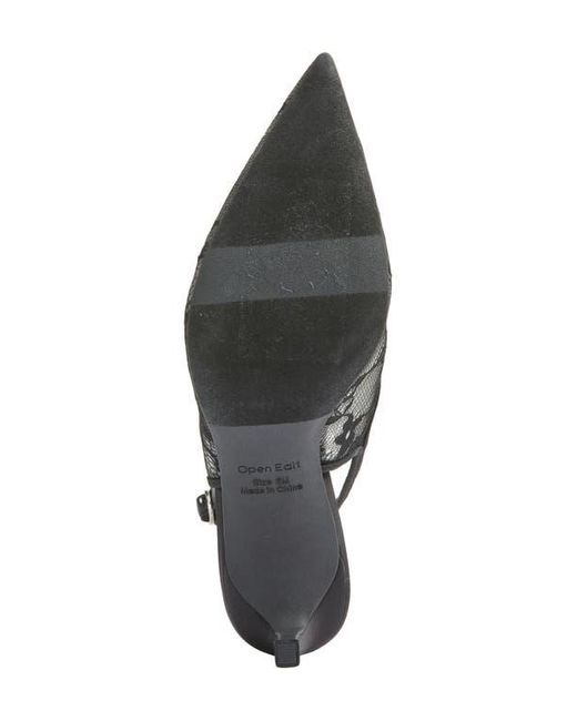 Open Edit Multicolor Nahla Slingback Pointed Toe Pump