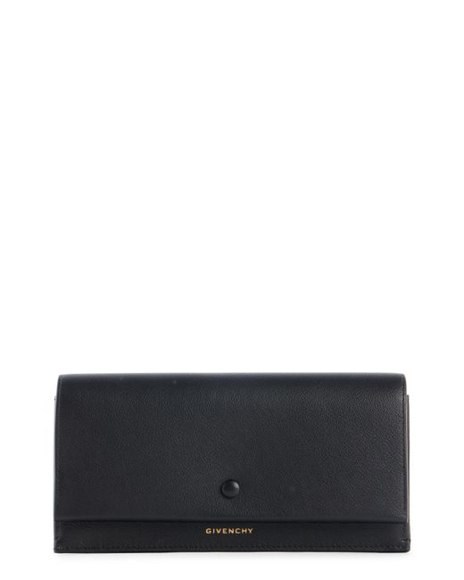 Givenchy Black Day Grained Leather Continental Wallet