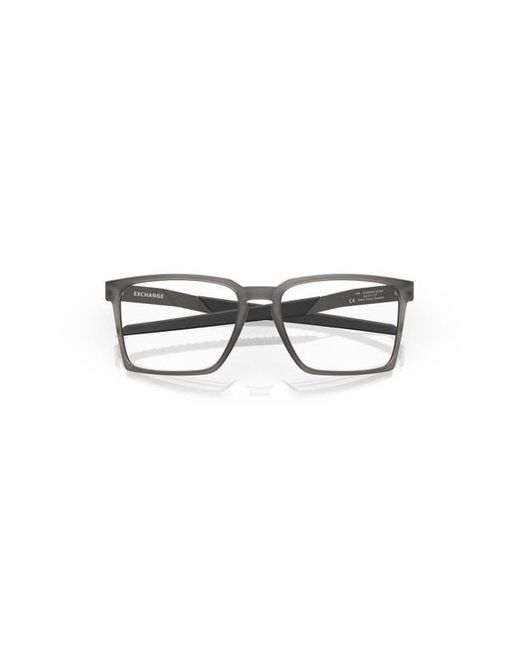 Oakley Gray 54Mm Rectangle Optical Glasses for men
