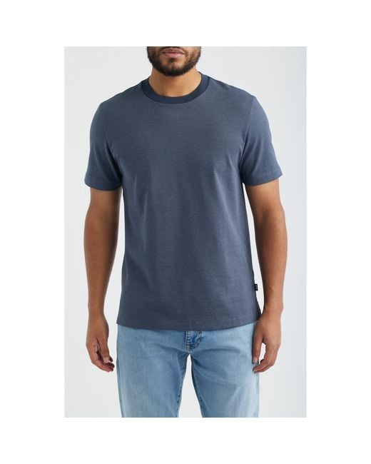 Boss Blue Thompson Solid T-Shirt for men