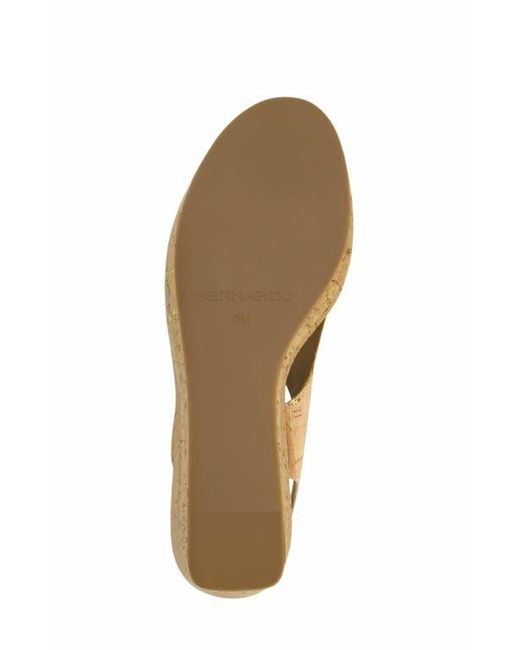 Bernardo Brown Kuarta Wedge Sandal